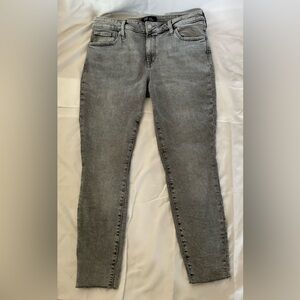 GAP Denim Universal Leggings 16/33R Gray tone distressed ankle rise 11 waist 18+